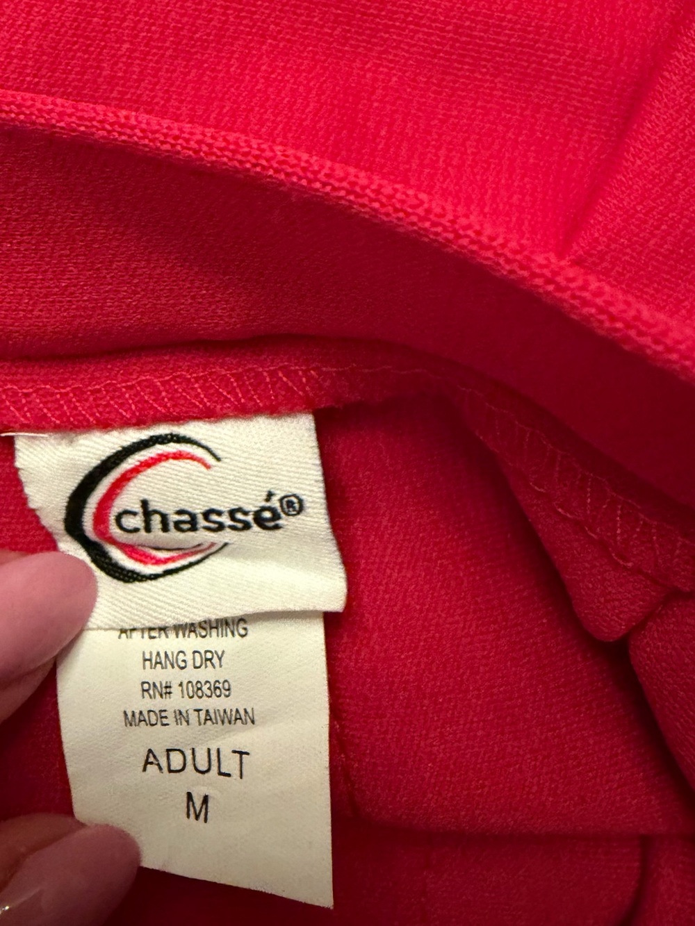 Chassé Red Pleated Cheer Skirt Adult Size M - Picture 3 of 7